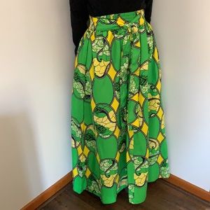 African print maxi skirt